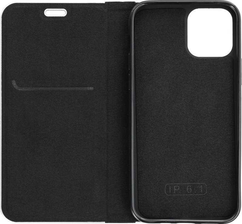 Dėklas Oem LUNA Book Carbon skirtas Samsung Galaxy A23 5G juodos spalvos