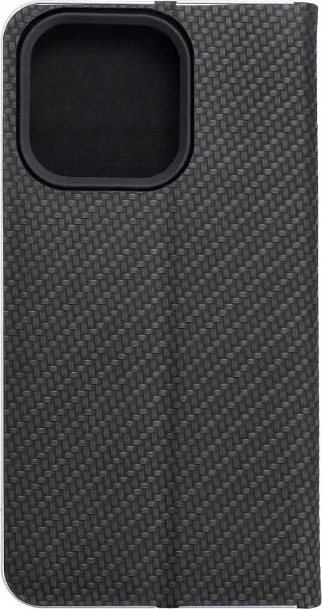 Dėklas Oem Flip case for iPhone 14 PRO Luna Book Carbon juoda
