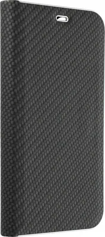 Dėklas Oem Flip case for iPhone 14 PRO Luna Book Carbon juoda