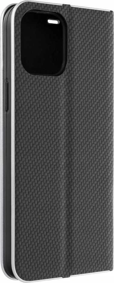Dėklas Oem Flip case for iPhone 14 PRO Luna Book Carbon juoda