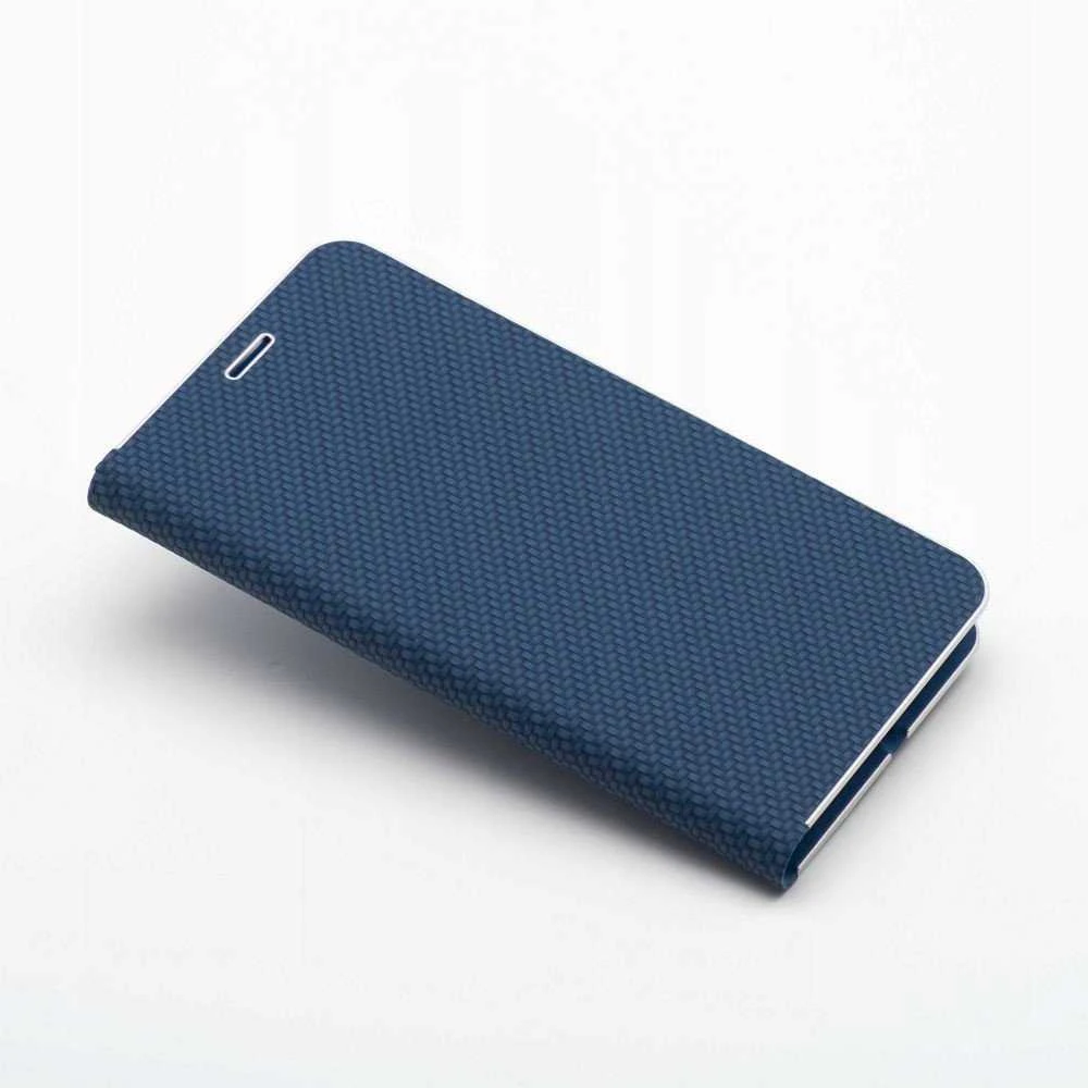 Dėklas Oem LUNA Book Carbon skirtas Xiaomi Redmi Note 14 5G mėlynos spalvos