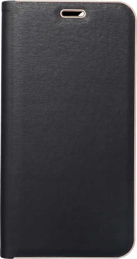 Dėklas Oem LUNA Book Gold skirtas Samsung Galaxy A14 4G / A14 5G juodos spalvos