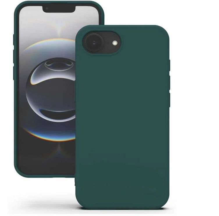 OEM dėklas, skirtas iPhone 16e (SE 4 2025) / 17e matinis tamsus žalias