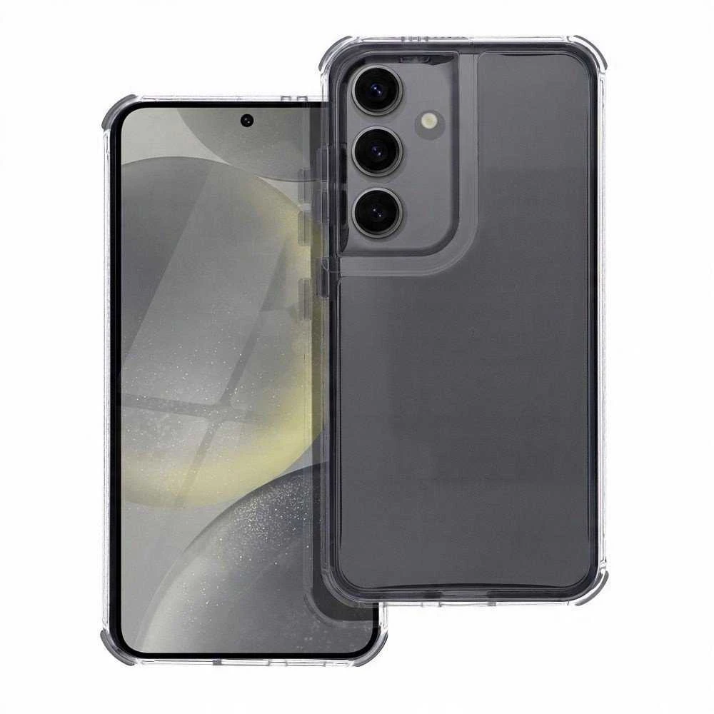 Oem MATRIX CLEAR Dėklas skirtas Samsung Galaxy S24 FE juodos spalvos