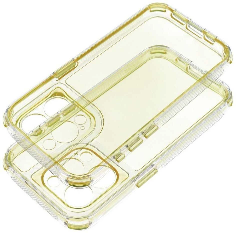 Oem Originalus „iPhone 16e“ (SE 4 2025) / 17e „Matrix“ dėklas, skaidrus, geltonas