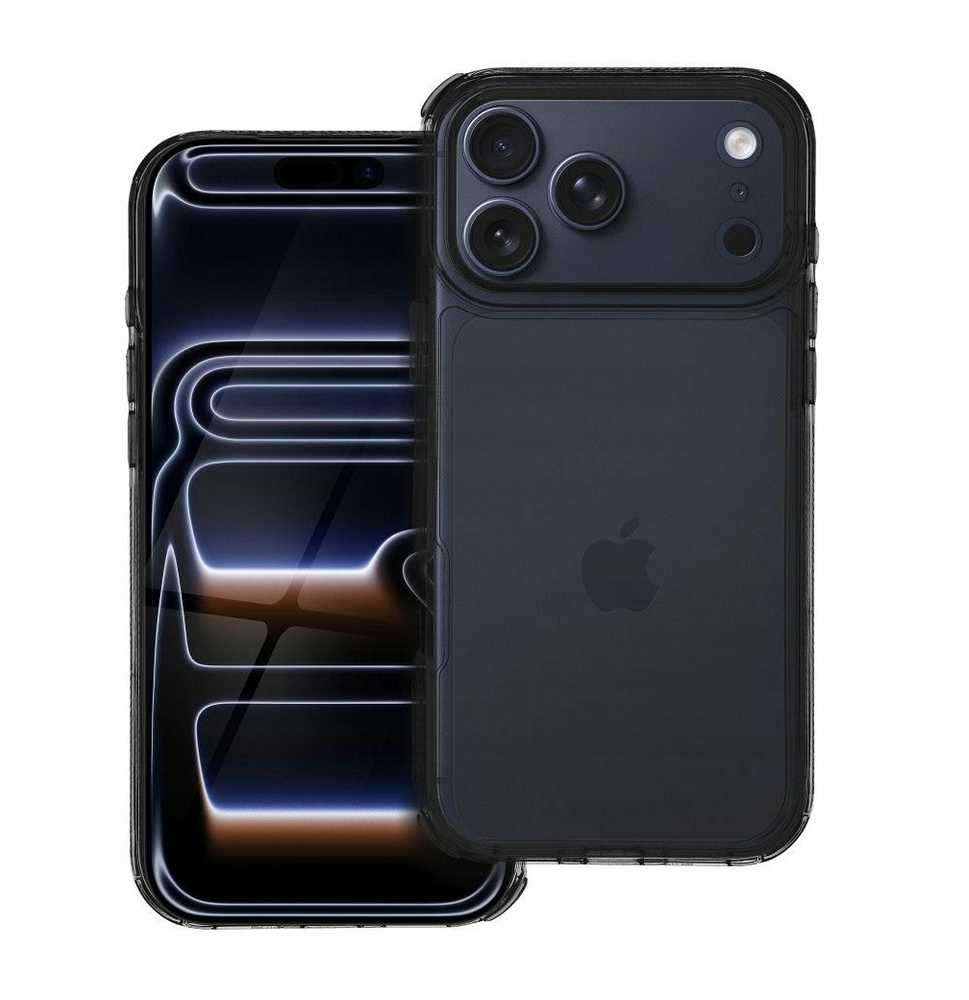 OEM dėklas, skirtas iPhone 17 PRO MAX, Matrix Clear, juodas