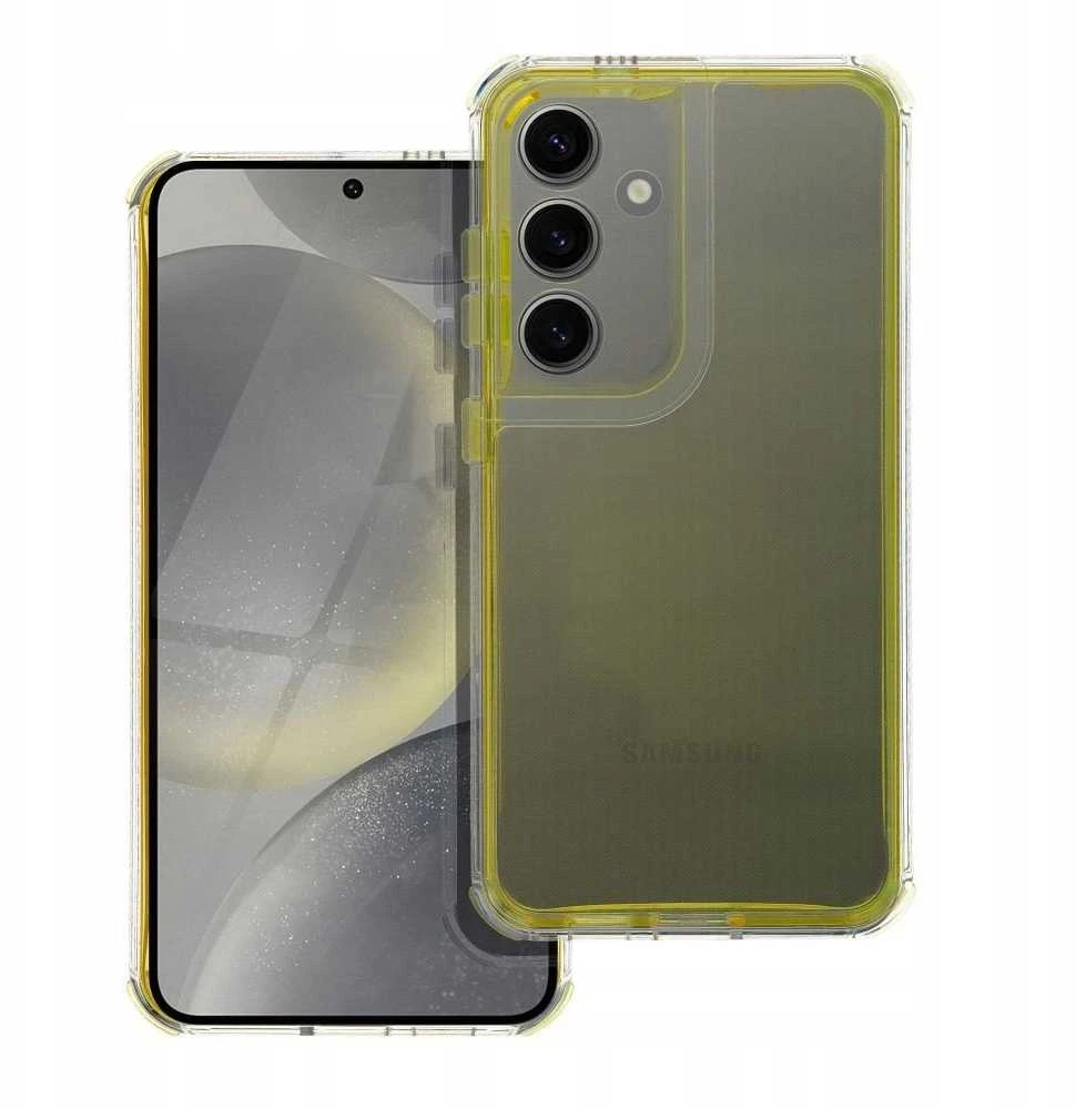 Oem MATRIX CLEAR Dėklas skirtas Samsung Galaxy S25 Ultra geltonos spalvos
