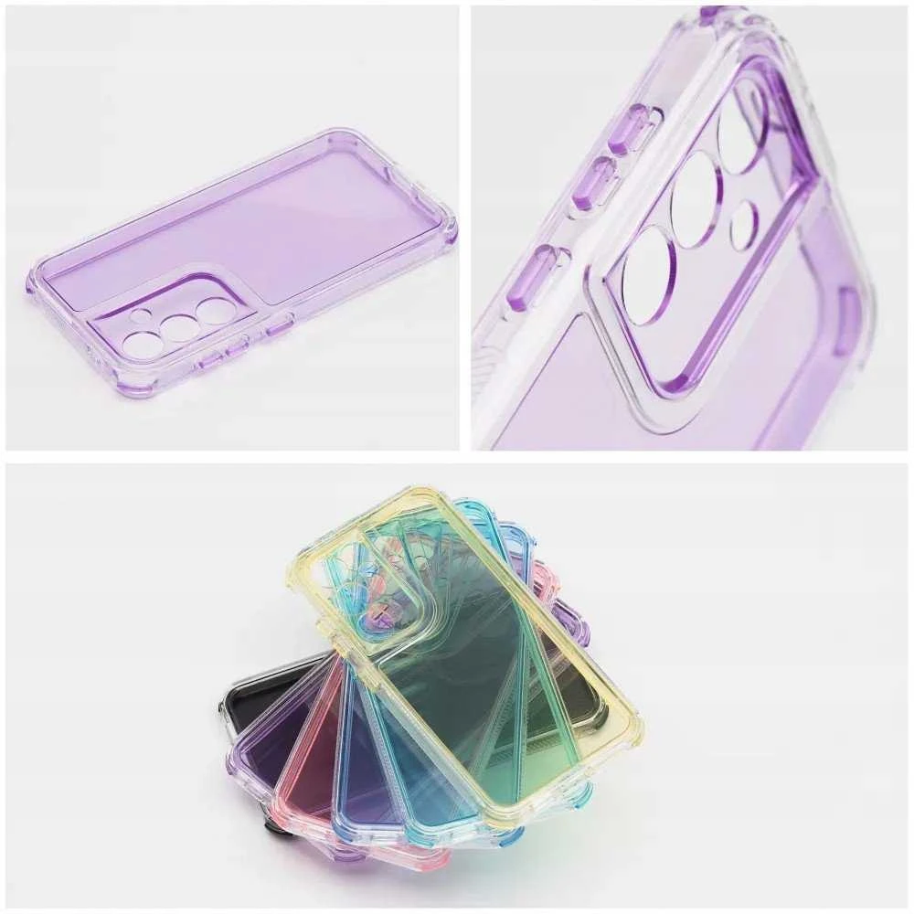 Oem MATRIX CLEAR dėklas skirtas Xiaomi Redmi Note 14 PRO 4G violetinės spalvos