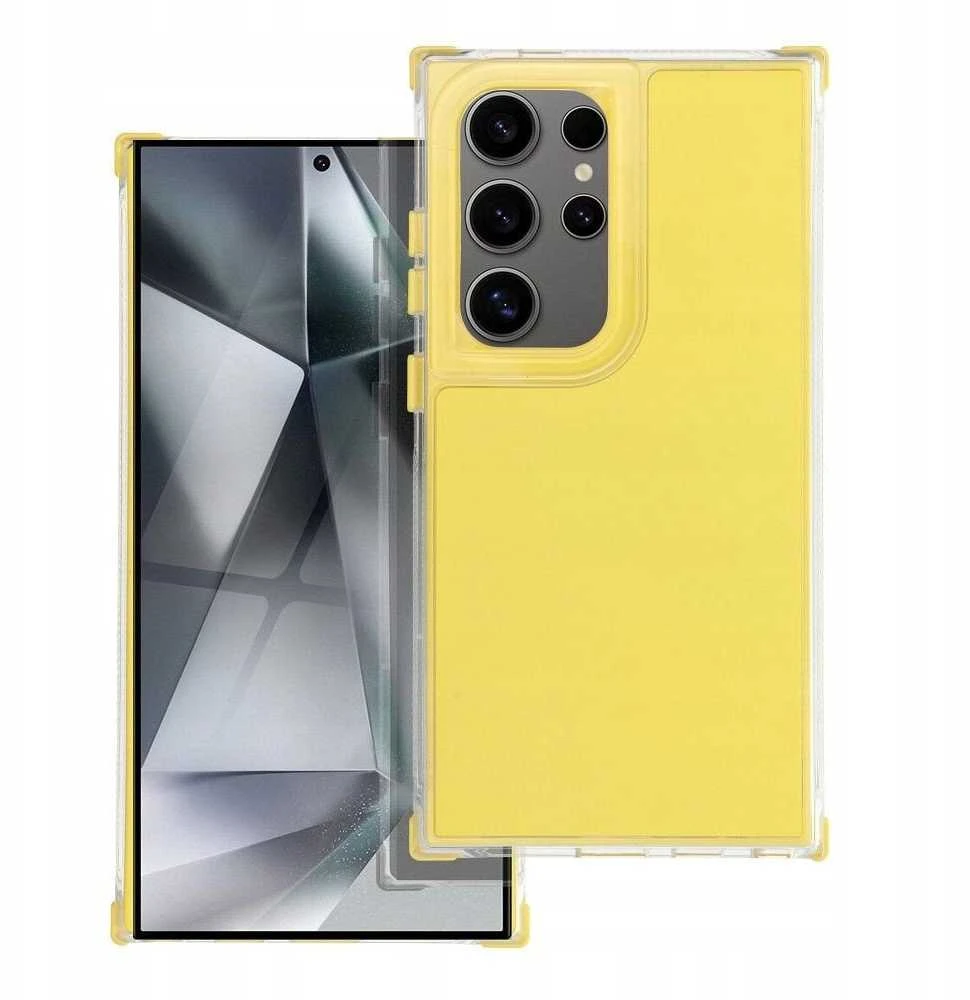 Oem MATRIX Dėklas skirtas Samsung Galaxy S25 geltonos spalvos