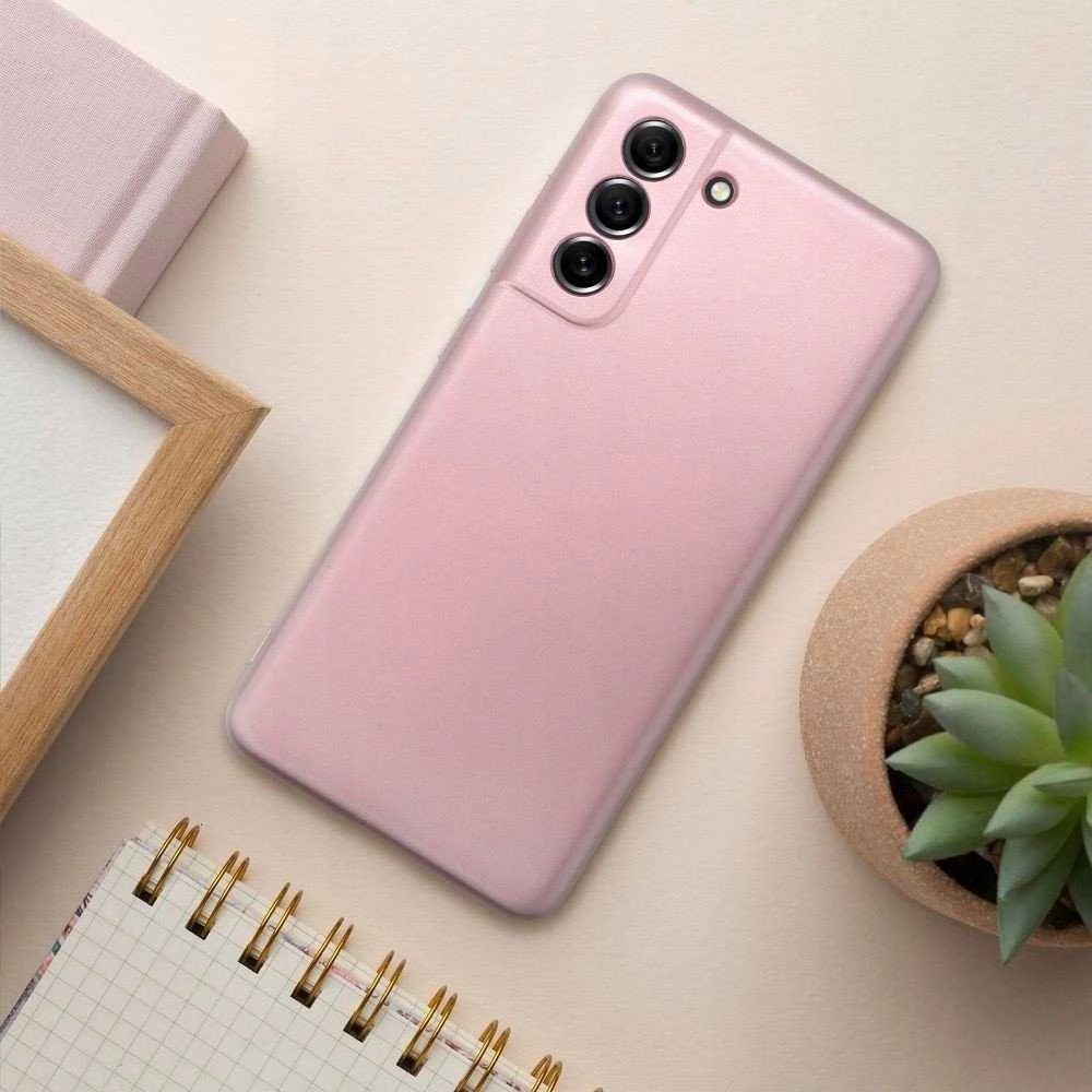 Oem METALLIC Dėklas skirtas Samsung Galaxy A26 5G rožinės spalvos