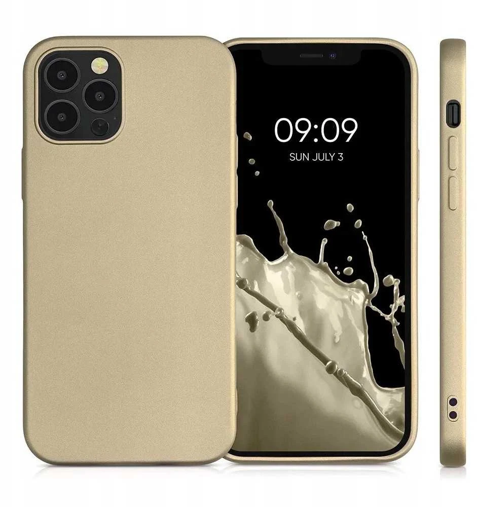 Oem Originalus iPhone 16e (SE 4 2025) / 17e dėklas su metaliniu auksiniu dangteliu
