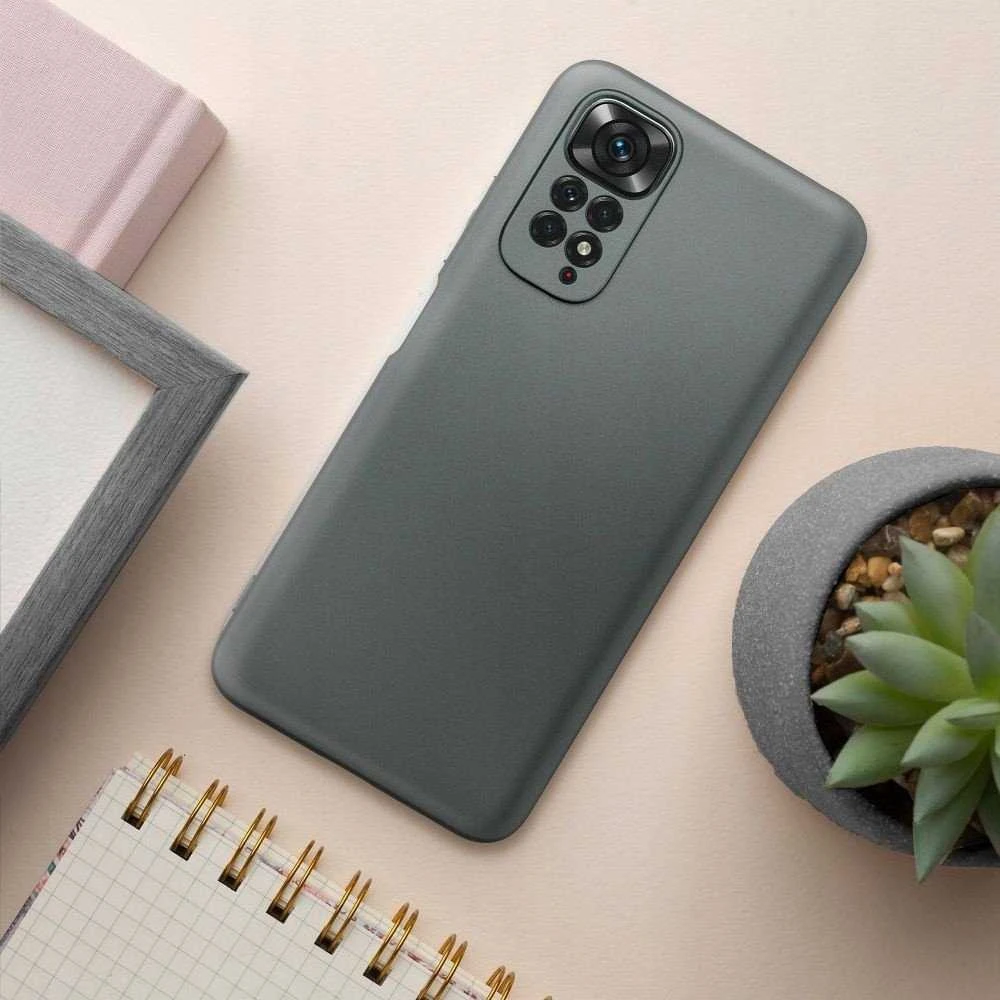 Oem METALLIC Dėklas skirtas Xiaomi Redmi Note 14 Pro Plus 5G pilkos spalvos
