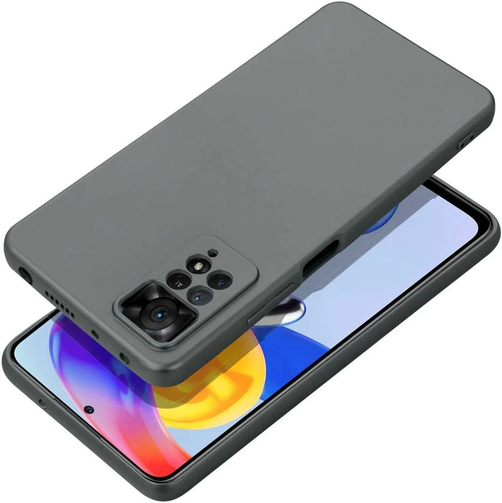 Oem METALLIC Dėklas skirtas Xiaomi Redmi Note 14 Pro Plus 5G pilkos spalvos