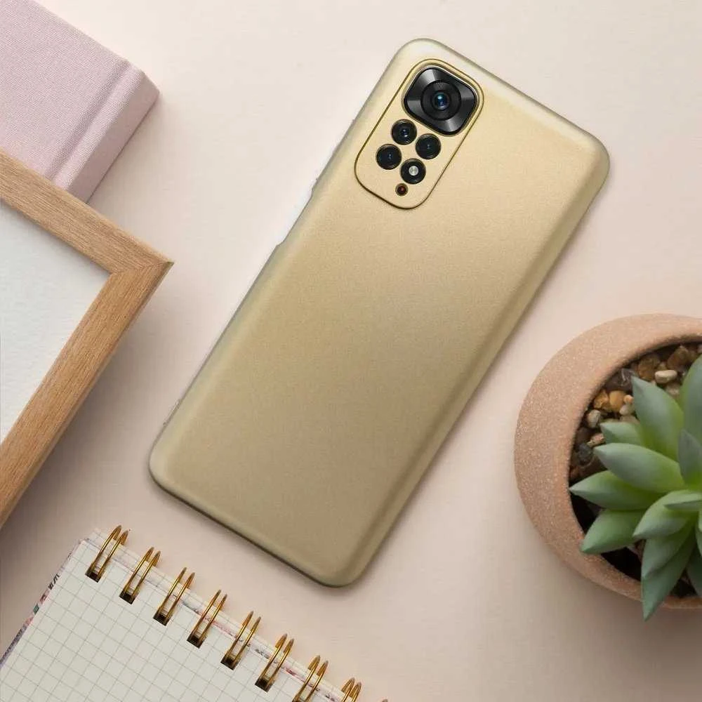 Oem METALLIC Dėklas skirtas Xiaomi Redmi Note 14 PRO 4G aukso spalvos