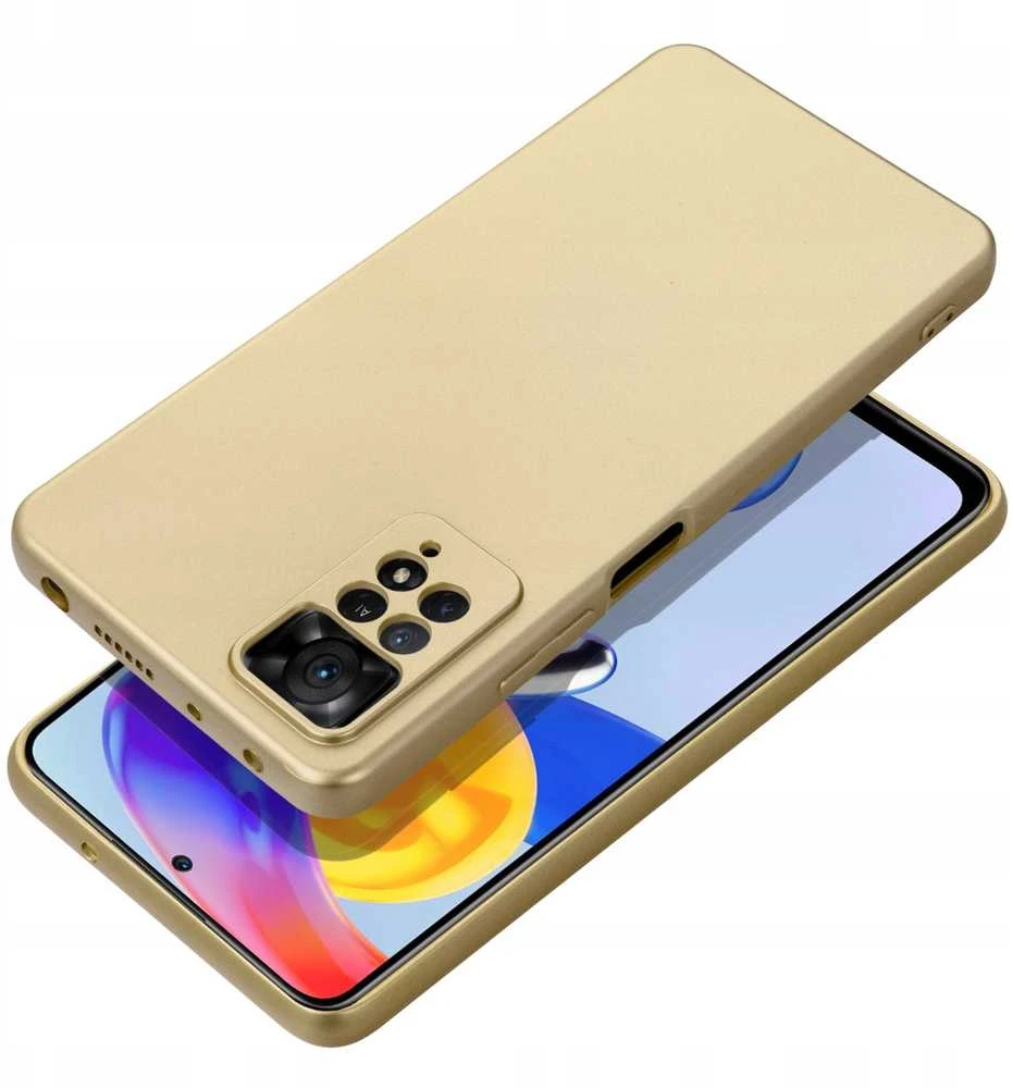 Oem METALLIC Dėklas skirtas Xiaomi Redmi Note 14 Pro 5G aukso spalvos