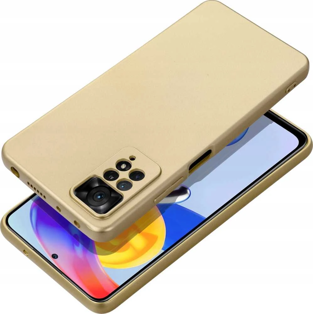 Oem METALLIC Dėklas skirtas Xiaomi Redmi Note 14 PRO 4G aukso spalvos