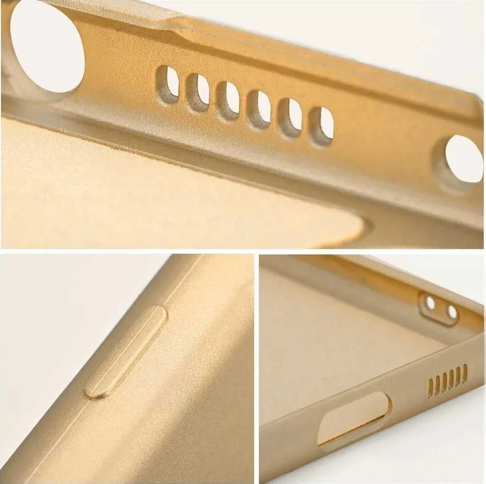 Oem METALLIC Dėklas skirtas Xiaomi Redmi Note 14 PRO 4G aukso spalvos