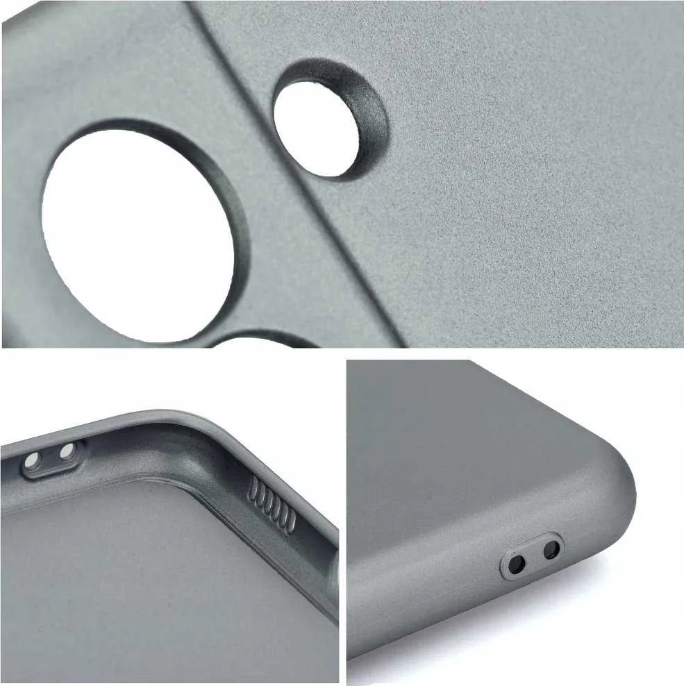 Oem METALLIC Dėklas skirtas Xiaomi Redmi Note 14 PRO 4G pilkos spalvos