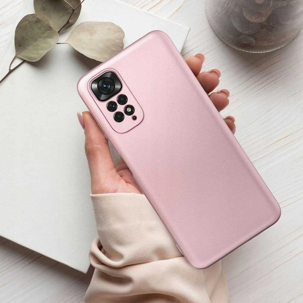 Oem METALLIC Dėklas skirtas Xiaomi Redmi Note 14 Pro 5G rožinės spalvos