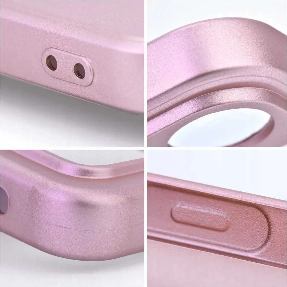 Oem METALLIC Dėklas skirtas Xiaomi Redmi Note 14 PRO 4G rožinės spalvos