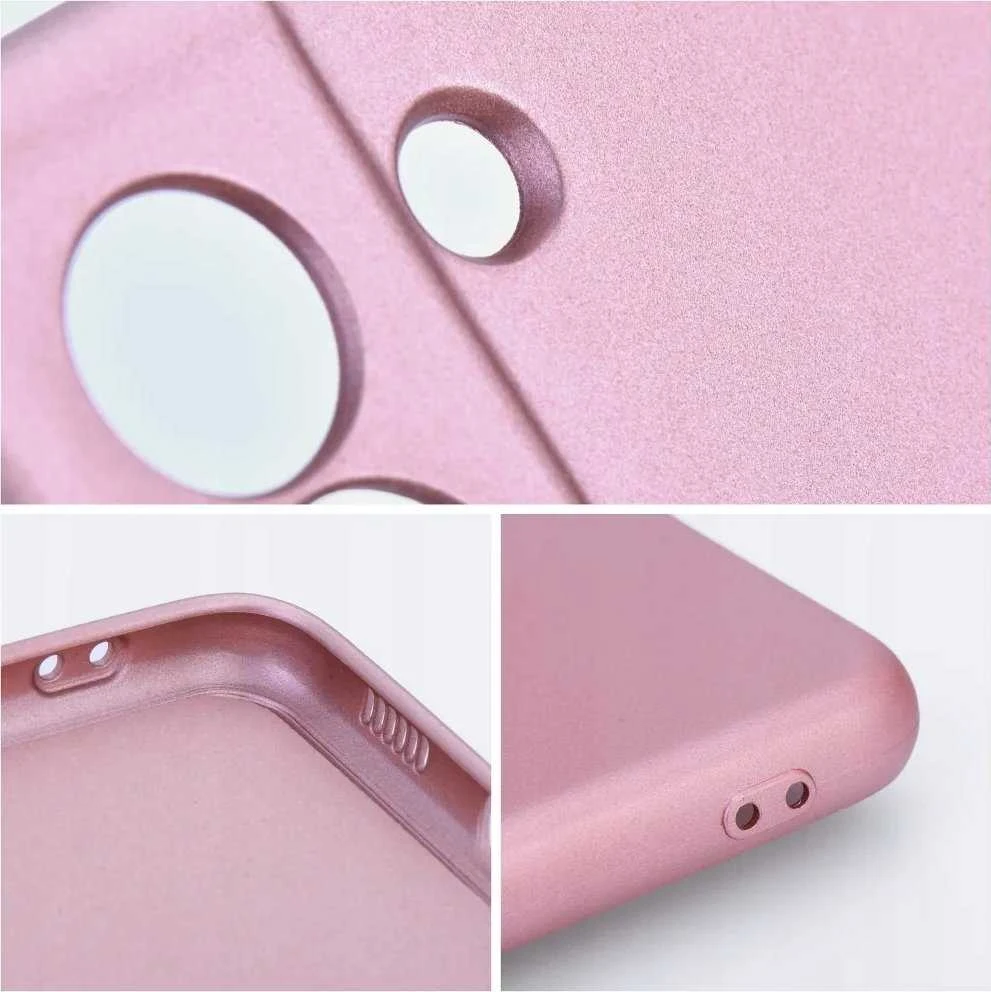 Oem METALLIC Dėklas skirtas Xiaomi Redmi Note 14 PRO 4G rožinės spalvos