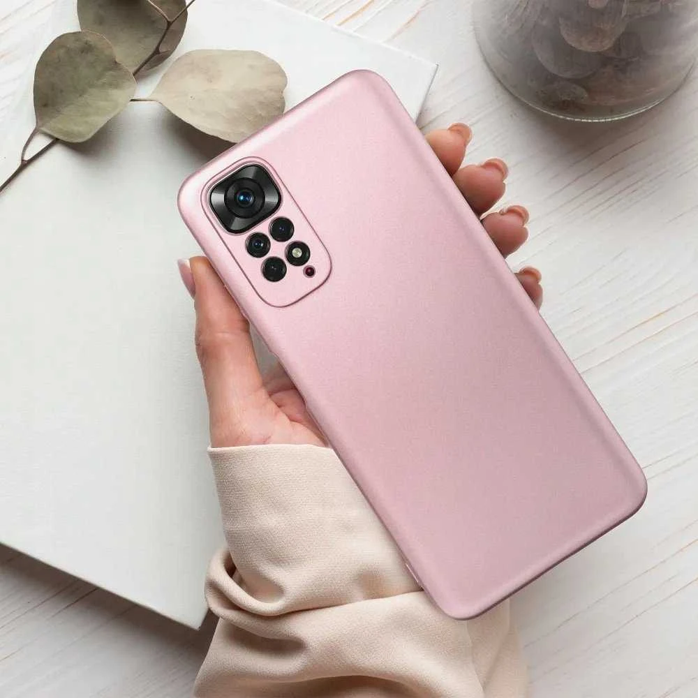 Oem METALLIC Dėklas skirtas Xiaomi Redmi Note 14 PRO 4G rožinės spalvos