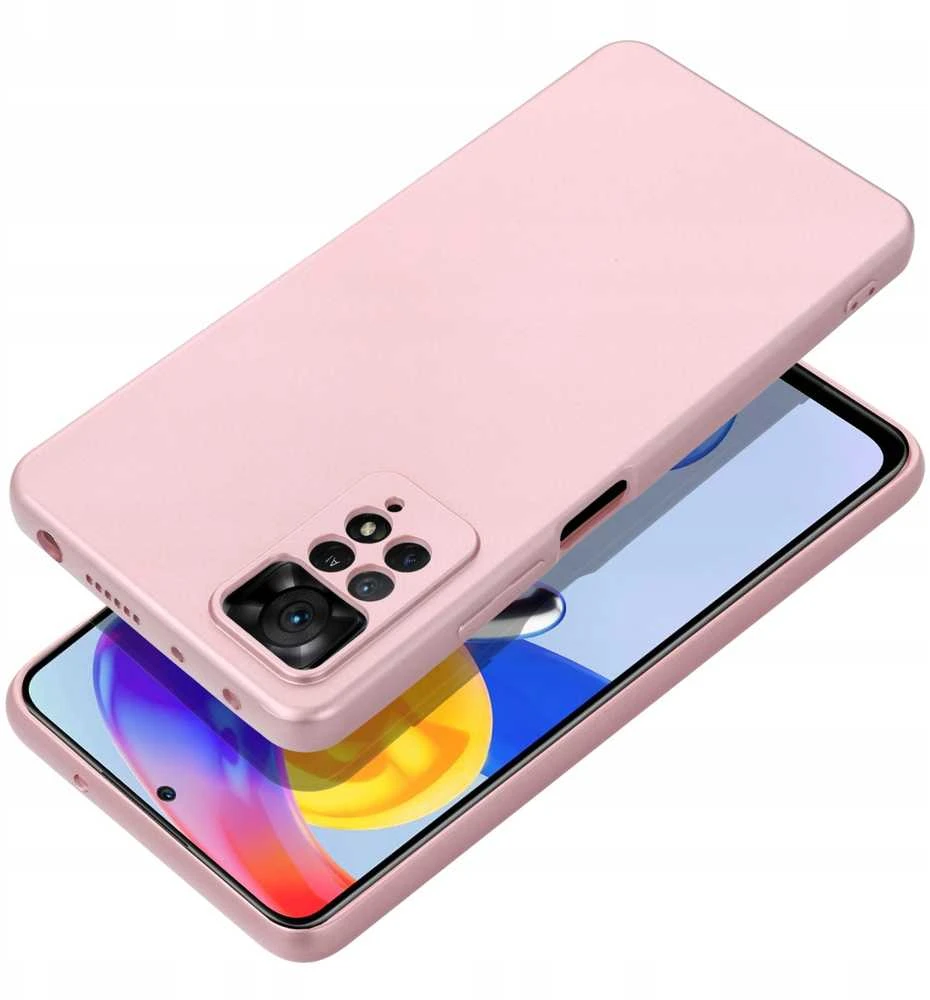Oem METALLIC Dėklas skirtas Xiaomi Redmi Note 14 Pro Plus 5G rožinės spalvos