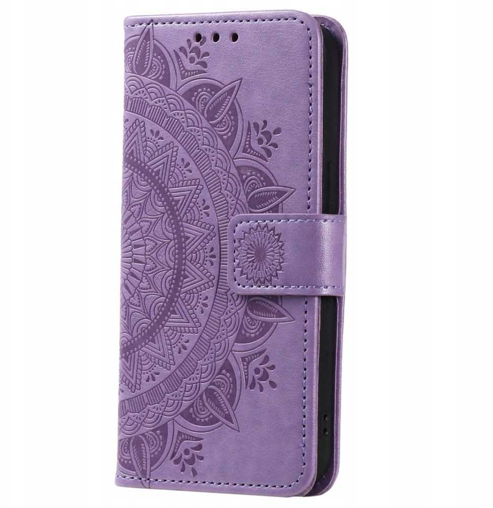 Oem MEZZO atverčiamas dėklas SAMSUNG A56 5G mandala violetinė