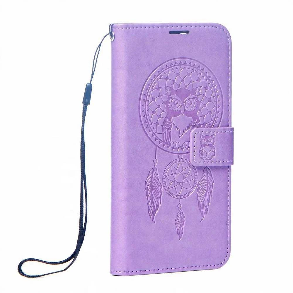 Oem MEZZO Book dėklas skirtas Samsung Galaxy S25 dreamcatcher violetinės spalvos