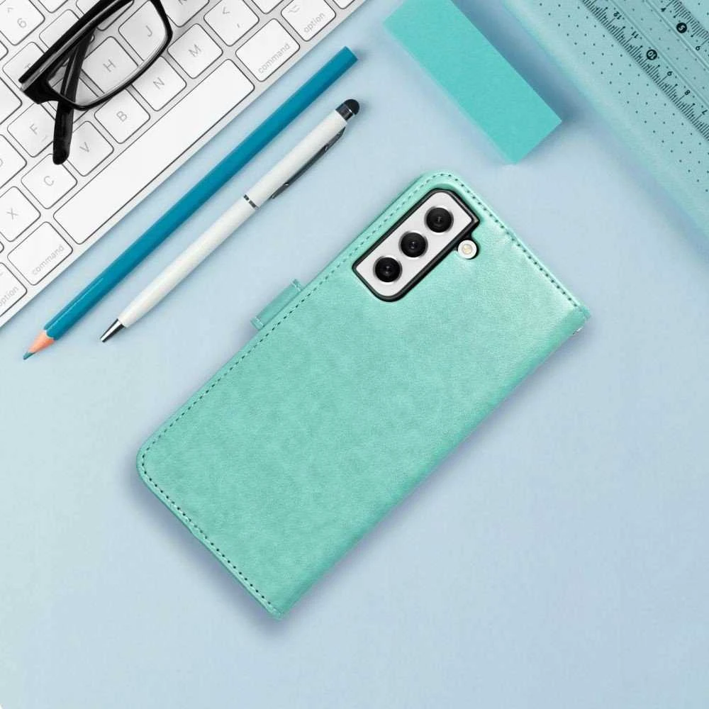 Oem MEZZO Book dėklas skirtas Samsung Galaxy S25 Ultra dreamcatcher žalios spalvos