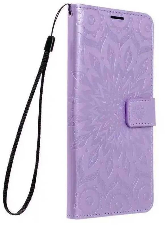 Oem MEZZO Book dėklas skirtas Xiaomi Redmi Note 14 PRO 4G mandala violetinės spalvos