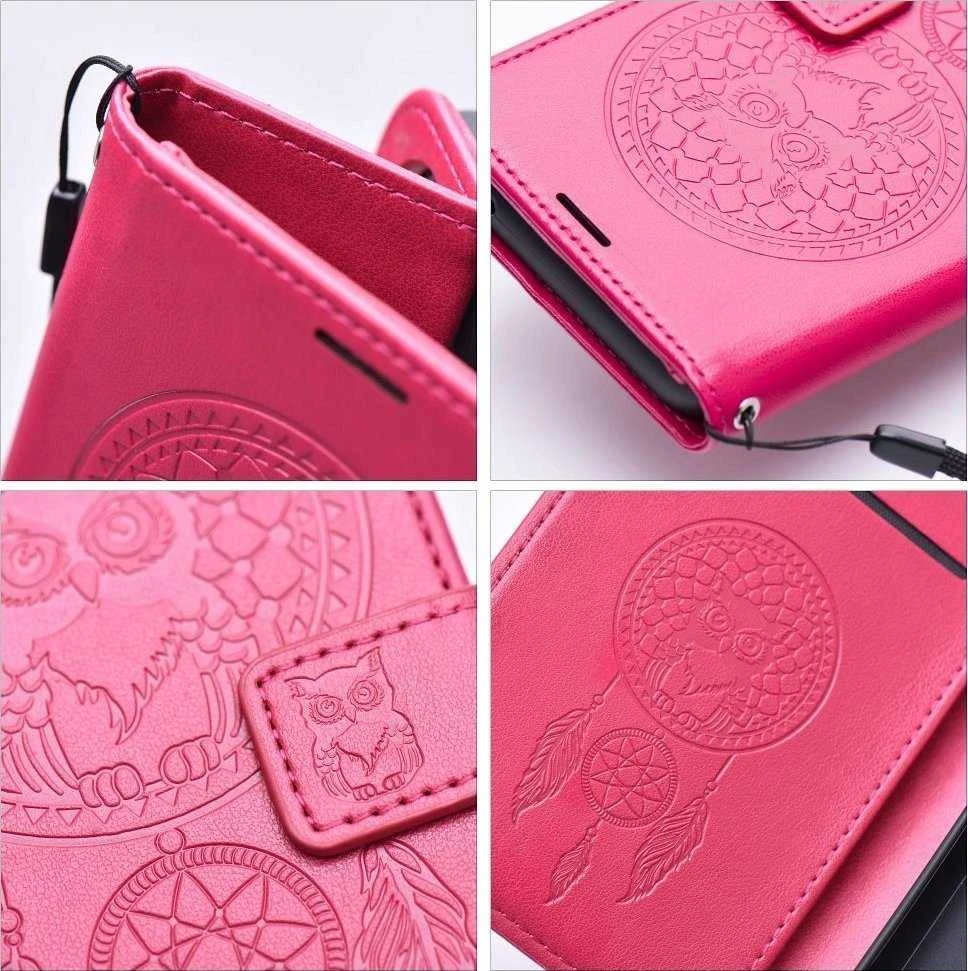 Oem MEZZO Book dėklas skirtas Xiaomi Redmi Note 14 PRO 5G / 14 PRO PLUS 5G dreamcatcher magenta