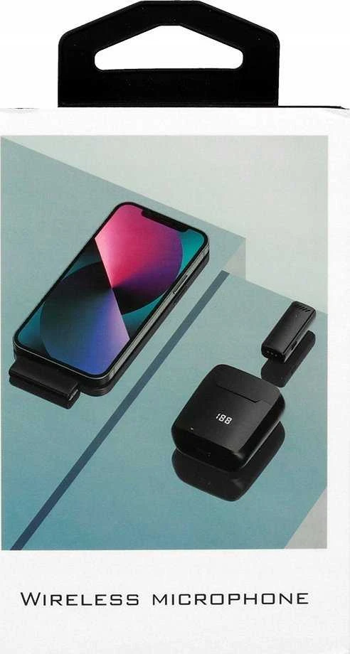 Oem Belaidis prisegamas mikrofonas „Lightning“ su įkrovimo dėklu S11 juodas