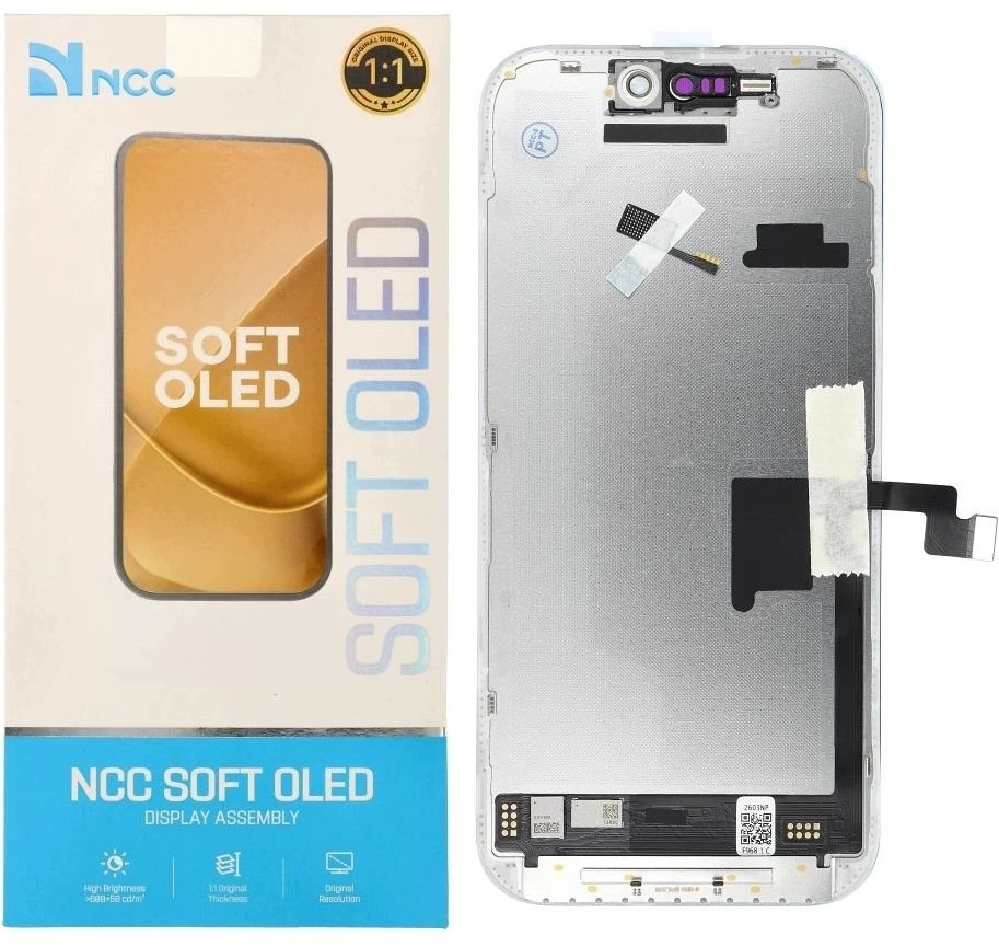 NCC LCD ekranas, skirtas IPHONE 16 Pro, minkštas, Oled, 120Hz (palaiko IC transplantaciją)
