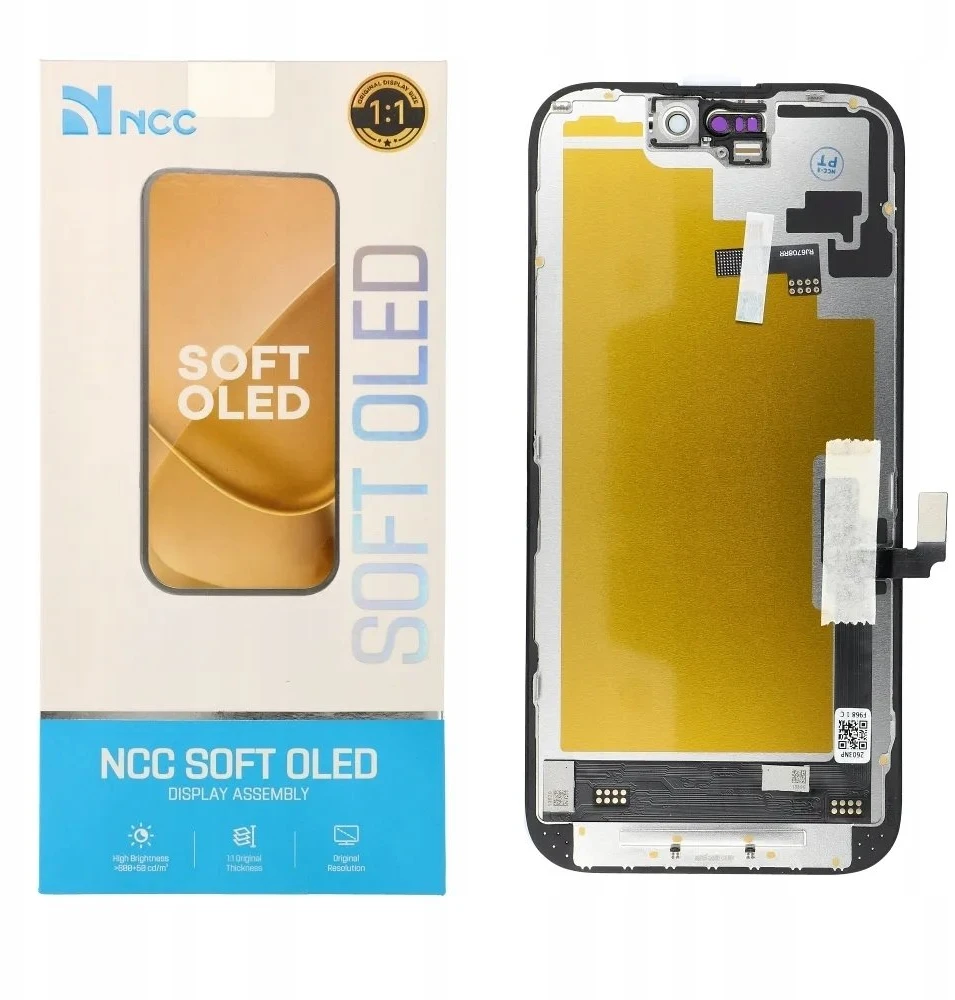 NCC LCD ekranas, skirtas iPhone 16 minkštam Oled (palaiko IC transplantaciją)