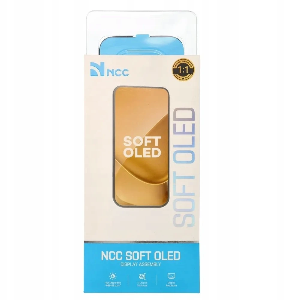 NCC LCD ekranas, skirtas iPhone 16 minkštam Oled (palaiko IC transplantaciją)
