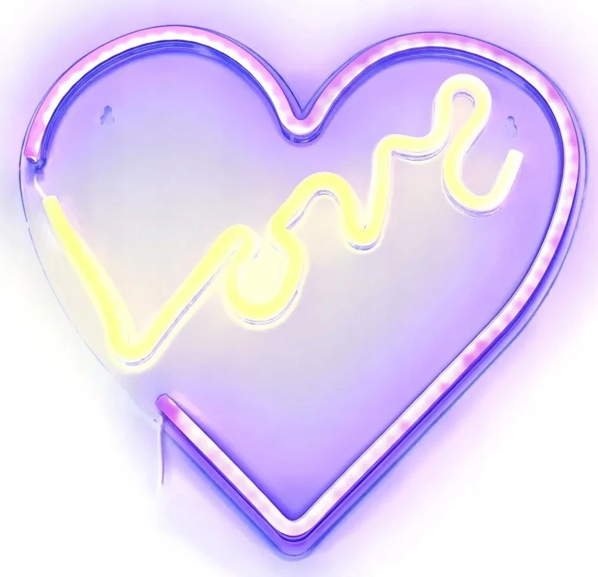 Oem NEON NA ŚCIANĘ LED na USB - Love 2 modelis