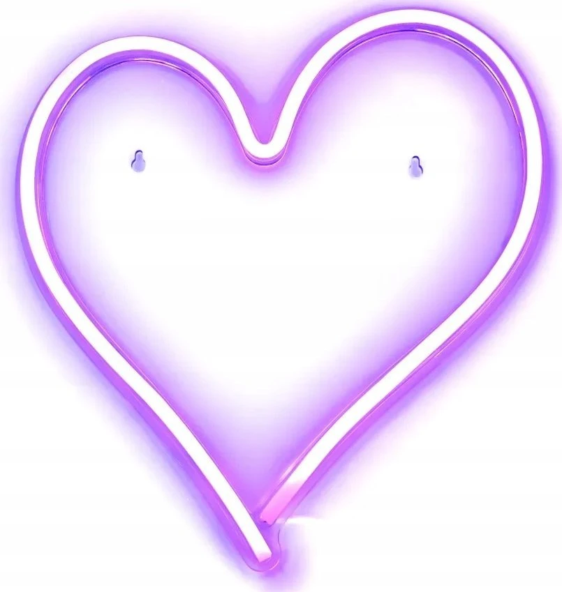 OEM neoninis LED USB - HEART modeliai
