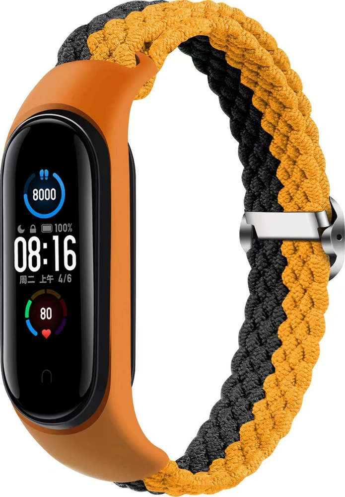 Telcon PINTA APYRANKĖ SMART BAND M3/M4/M5/M6 ORANŽINĖ-PILKA