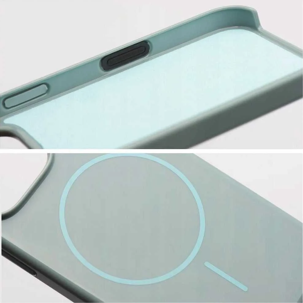 OEM dėklas, skirtas „iPhone 16 PLUS Premium Glossy Mag Cover“, suderinamas su „MagSafe“ ir kameros valdymo mygtuku, mėtinės spalvos