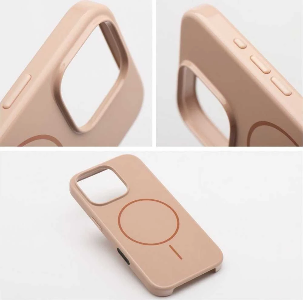 OEM dėklas, skirtas „iPhone 16 PLUS Premium Glossy Mag Cover“, suderinamas su „MagSafe“ ir kameros valdymo mygtuku, dykuminis auksinis