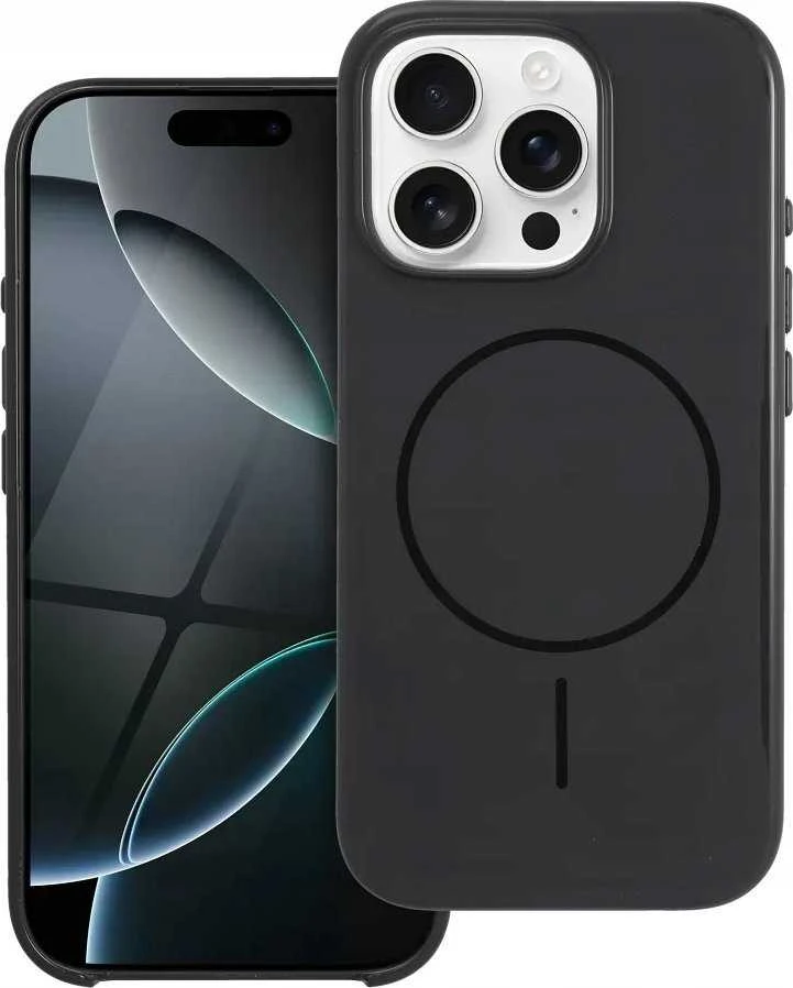 OEM dėklas, skirtas „iPhone 16 PLUS Premium“ blizgus „Mag“ dėklas, suderinamas su „MagSafe“ ir juodu kameros valdymo mygtuku.