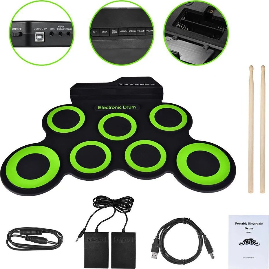 NN Roll Up Drum Pad – ištraukiami elektroniniai būgnai