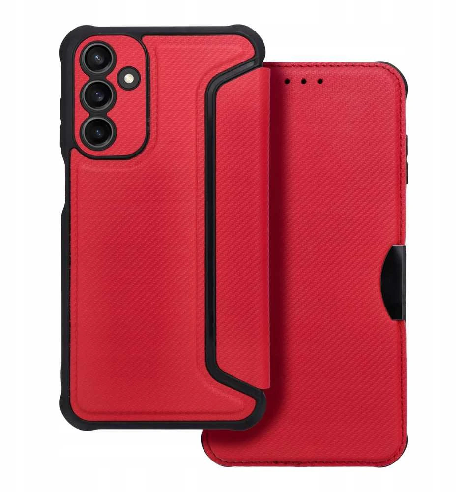 Dėklas Oem RAZOR Book skirta Samsung Galaxy S24 FE raudona