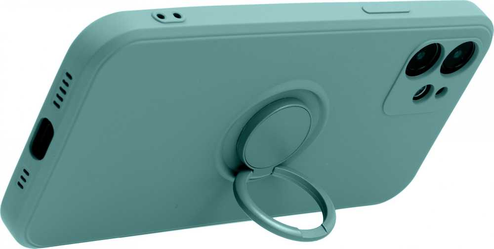 Oem SILICONE RING dėklas skirtas Samsung Galaxy A54 5G žalios spalvos