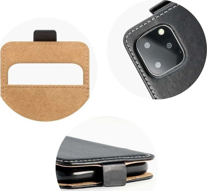Oem SLIM FLEXI FRESH Flip dėklas skirtas Xiaomi Redmi Note 11 / 11S juodos spalvos