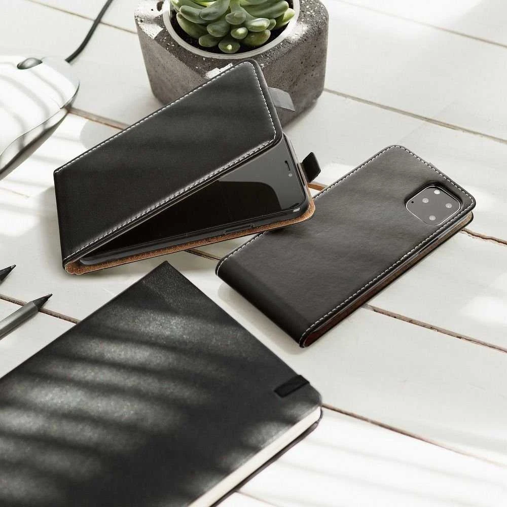 Oem SLIM FLEXI FRESH Flip dėklas skirtas Xiaomi Redmi Note 11 / 11S juodos spalvos