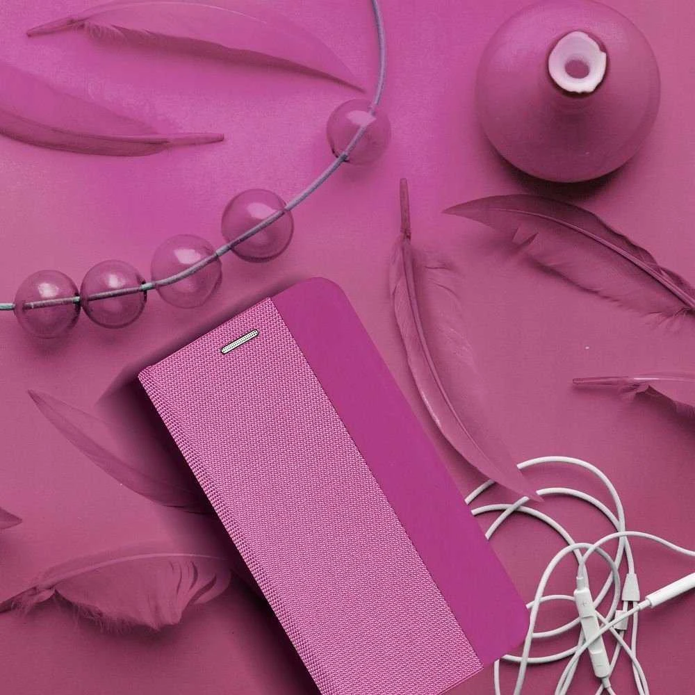 Oem SENSITIVE Book dėklas skirtas Xiaomi Redmi Note 14 PRO 5G / 14 PRO PLUS 5G rožinės spalvos