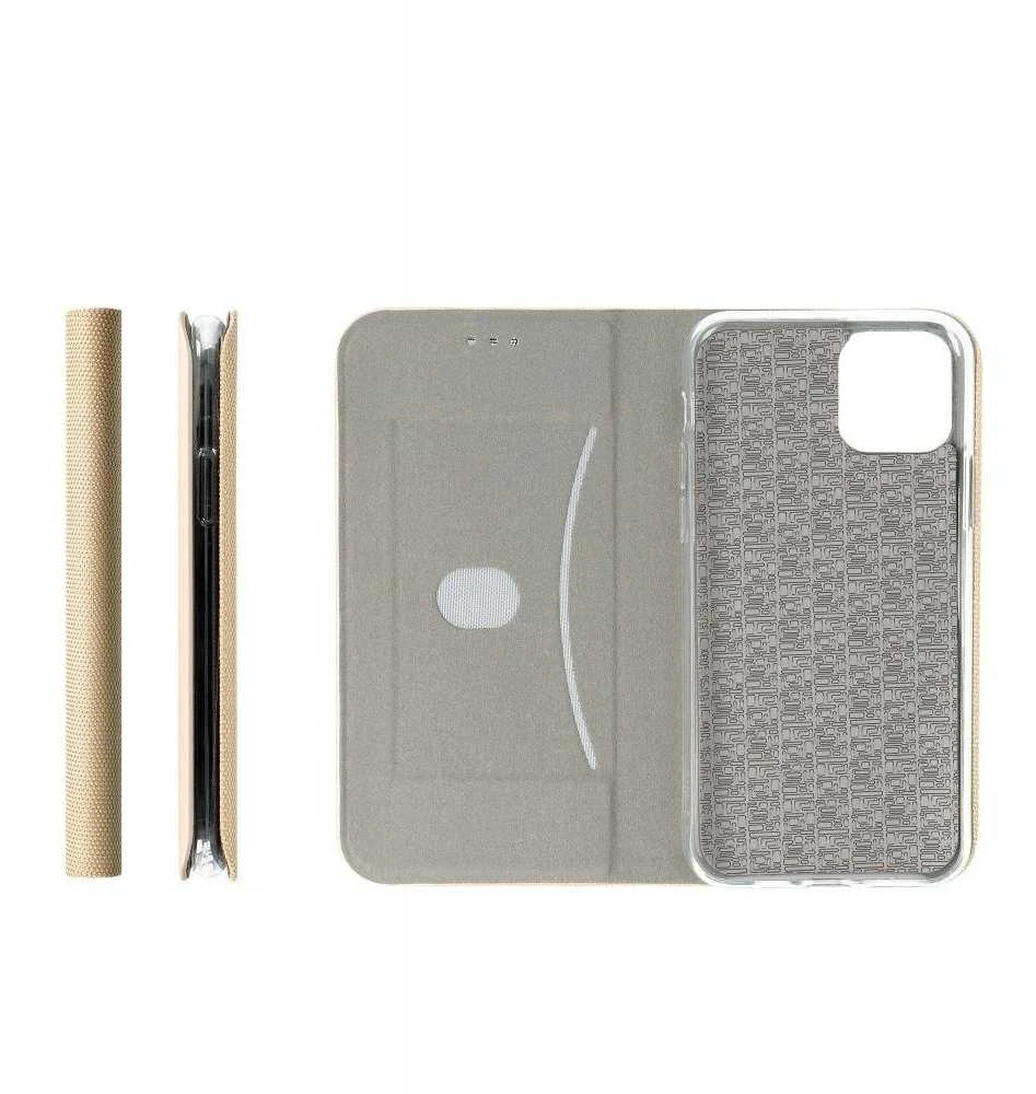 Oem SENSITIVE Book dėklas skirtas Xiaomi Redmi 14C aukso spalvos