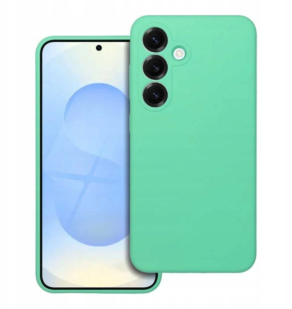 Oem Silikoninis dėklas 2mm skirtas Samsung Galaxy S25 Plus suderinamas su MagSafe mint